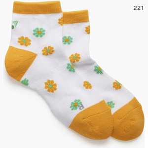 ウィメンズアンクルソックス[レディース]29262Y ヨネックス テニス かわいい花柄 底パイル 抗菌防臭