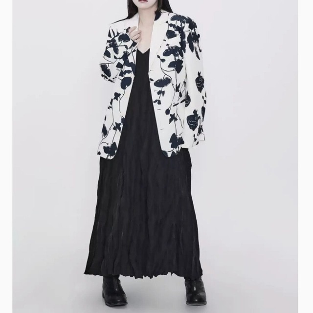 Retro flower print jacket C0712