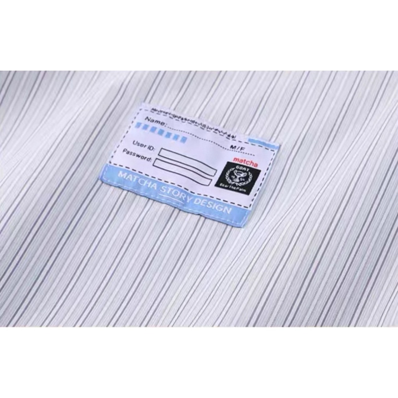 Striped oversized button-up shirt 0479 - 14