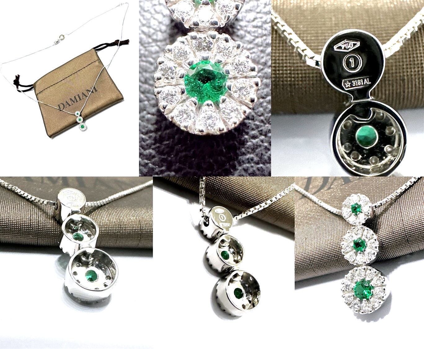 ダミアーニマルゲリータマーガレット ダイヤネックレス3連28P K18