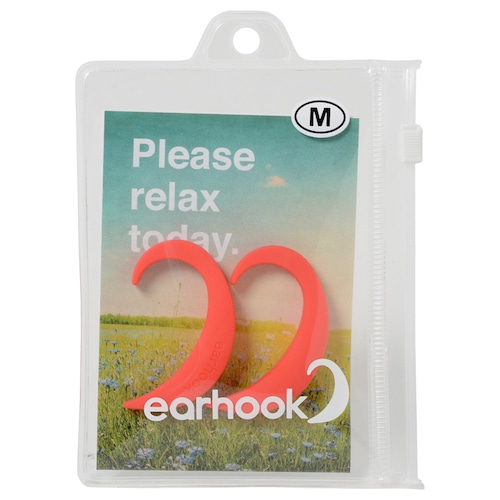 EARHOOK RED（赤）Mサイズ【商品コード：E8RM】