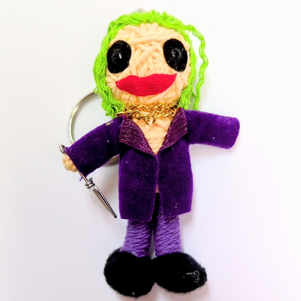 ♧【 Joker ( ジョーカー ) 】 Voodoo doll KeyHolder / ブードゥー人形 / 身代わり人形 /お守り人形 〚アメリカン雑貨 アメトイ〛