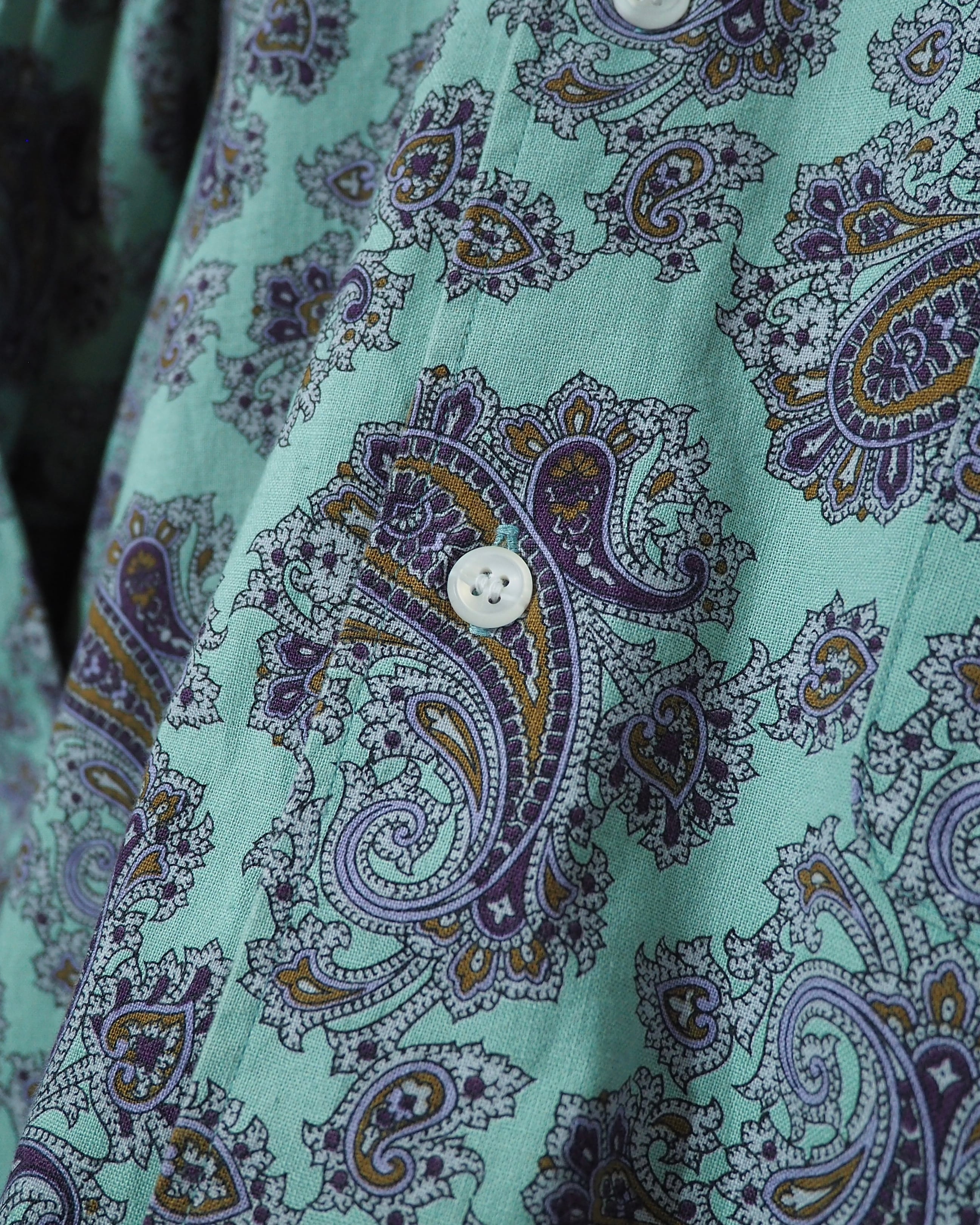 1990s " McGREGOR " Beautiful Paisley All Over Pattern Vintage Loose Shirt