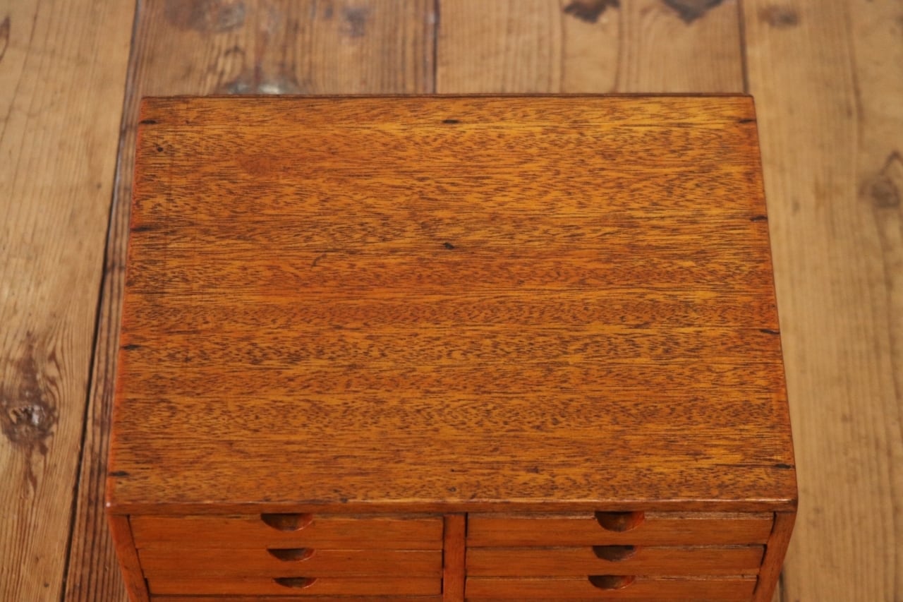 レトロ 卓上 小引き出し 抽斗 12杯 収納 小物入れ 書類ケース B5 木製