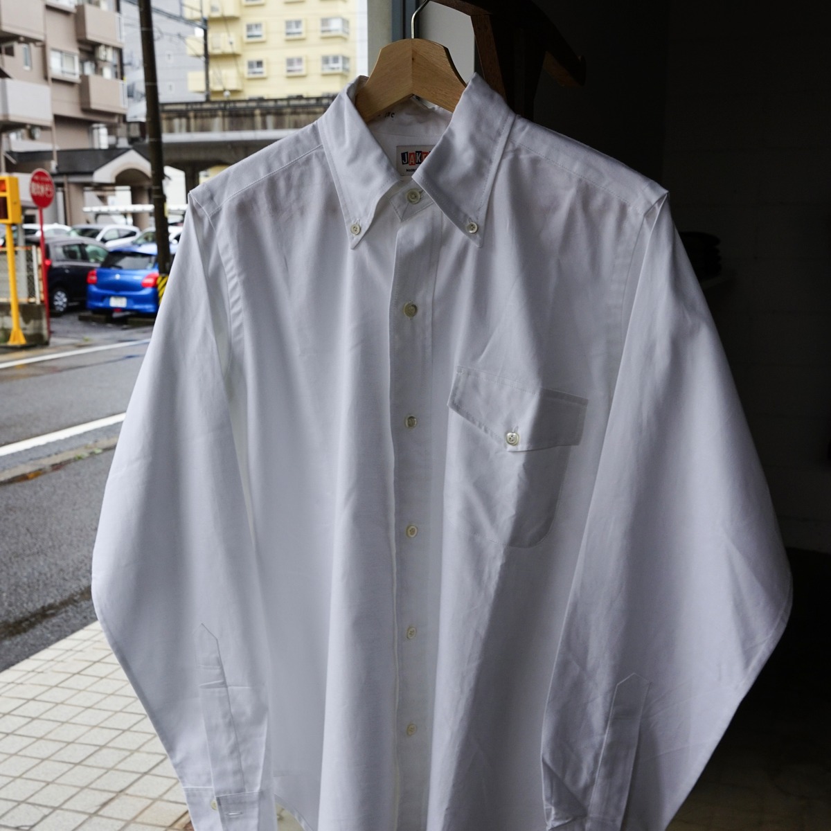 [JAKE'S] OXFORD BD SHIRT WHITE made in London Size 15 1/2 | regnbage