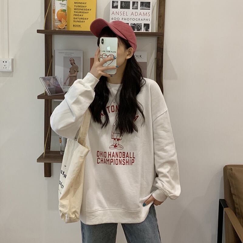 オータムルーズフードトップス スタイルセーター ウィンター ロング 秋物 冬物 試着室56823431045