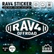 RAV4 ステッカー カッティングタイプ モーテル OFFROAD ホワイト／ブラック
