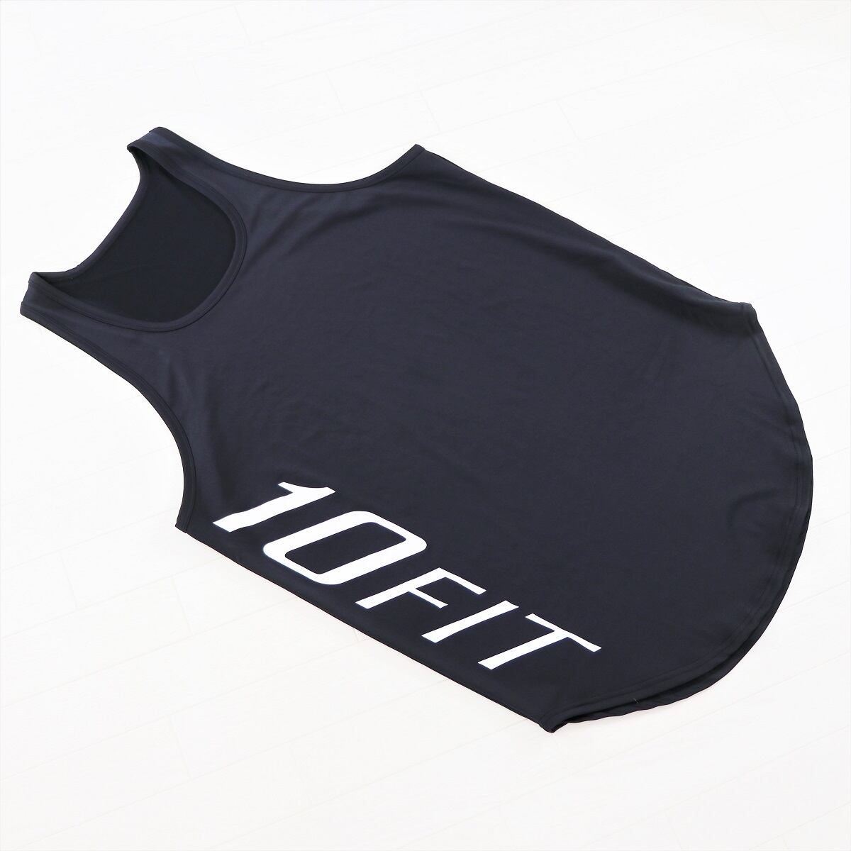 10FIT TE-23 タンクトップ ストレッチ トレーニング 筋トレ 黒 TANKTOP