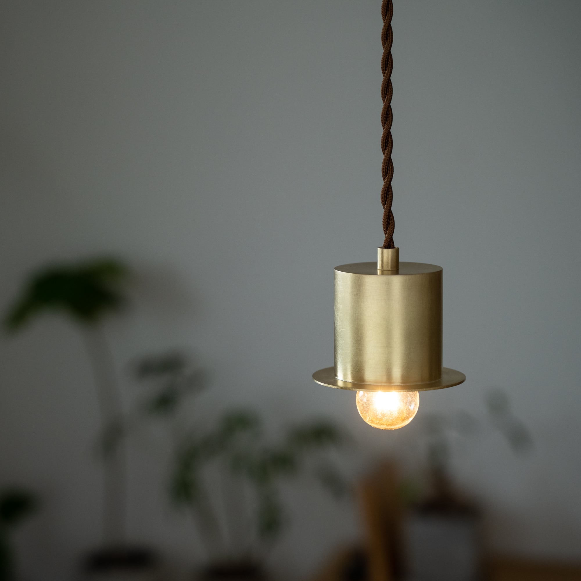 受注製作】ペンダントランプE17 ＜キャノチェ85＞ / 真鍮 pendant lamp