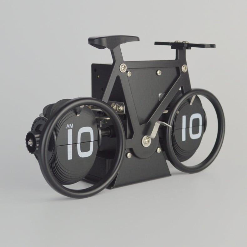 自動で捲られる自転車型の時計 | Gadget Labo