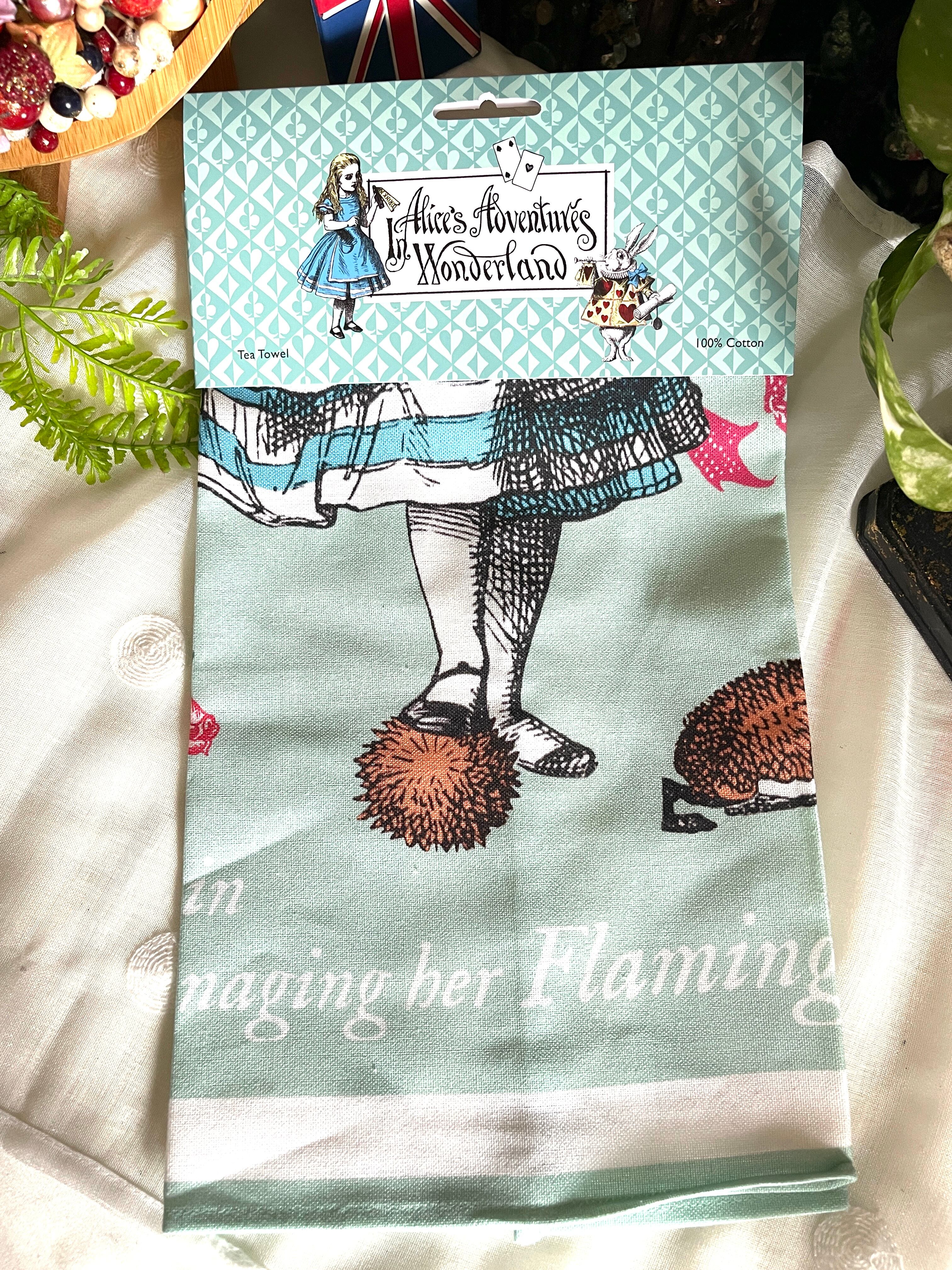 ◇ティータオル◇アリス◇フラミンゴ◇イギリス◇不思議の国のアリス