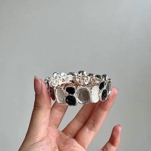 irregular geometric cuff bracelet vintage art inspired statement bangle<a3218>