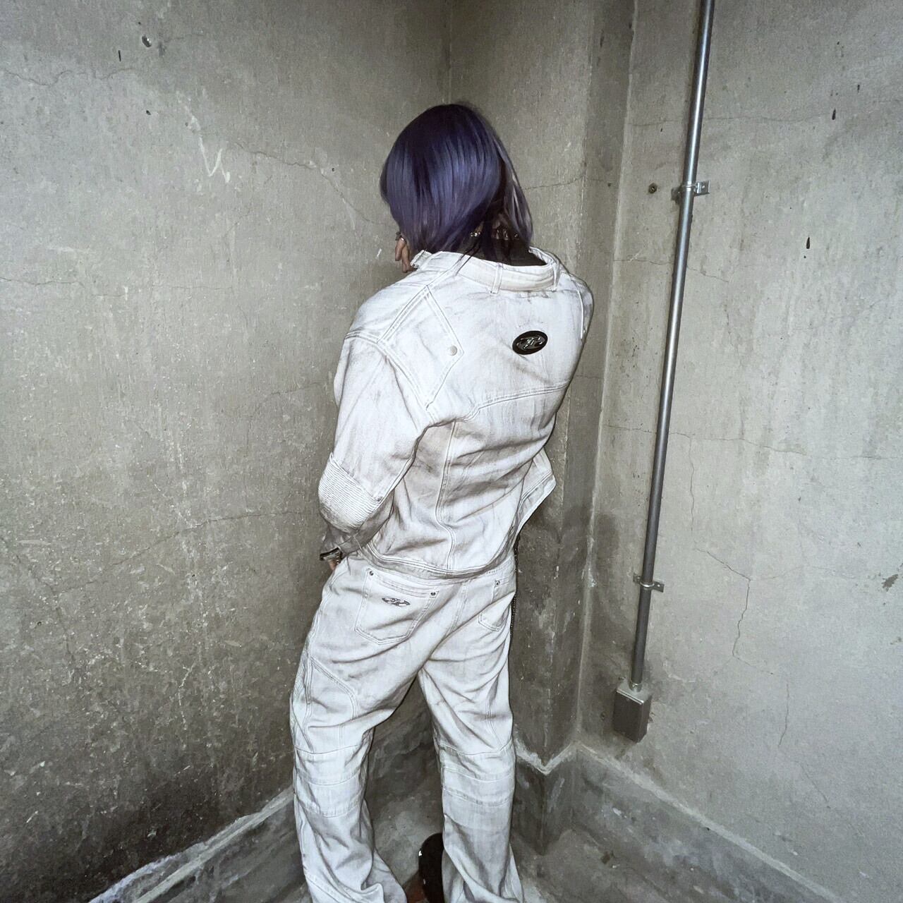 BARCON バイカーデニムジャケット バイカー グランジ | 韓国系ユニ