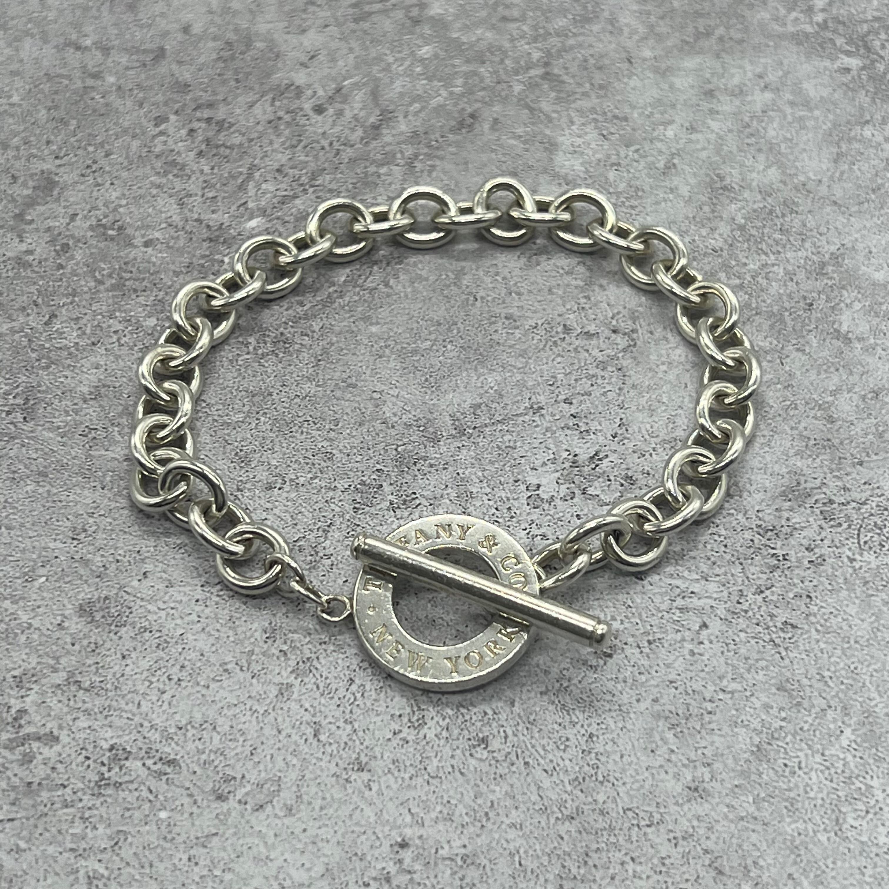 ティファニー TIFFANY&CO トグル チェーン ブレスレット Ag925