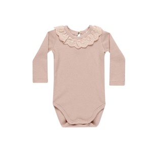 Ruffle Collar Bodysuit  / Blush