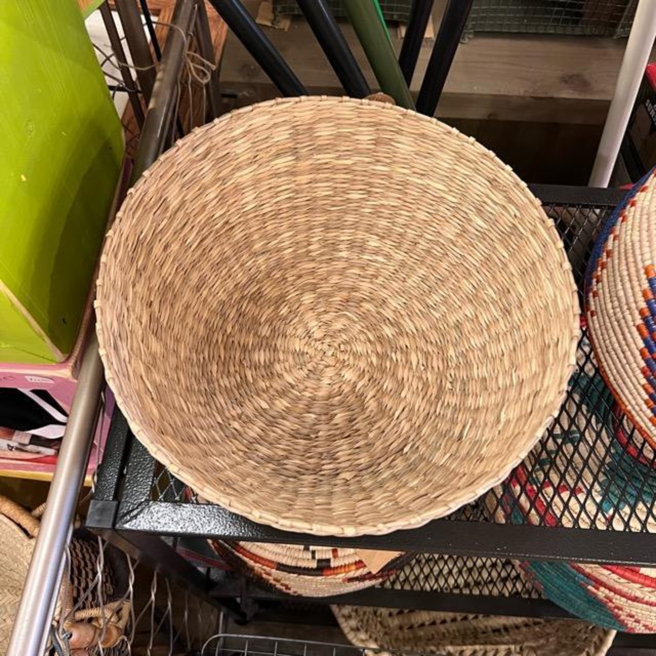 シーグラスボウルバスケット　家具　インテリア　収納　小物入れ　バスケット　