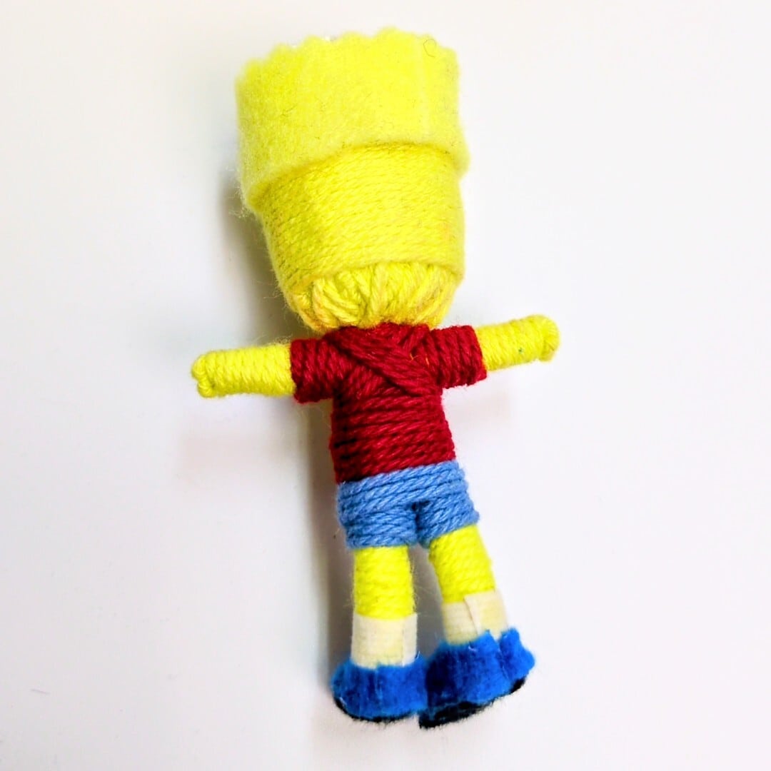 ♧【 The Simpsons ( ザ・シンプソンズ ) / バートシンプソン 】 Voodoo doll KeyHolder / ブードゥー人形 / 身代わり人形 /お守り人形  〚アメリカン雑貨 アメトイ〛