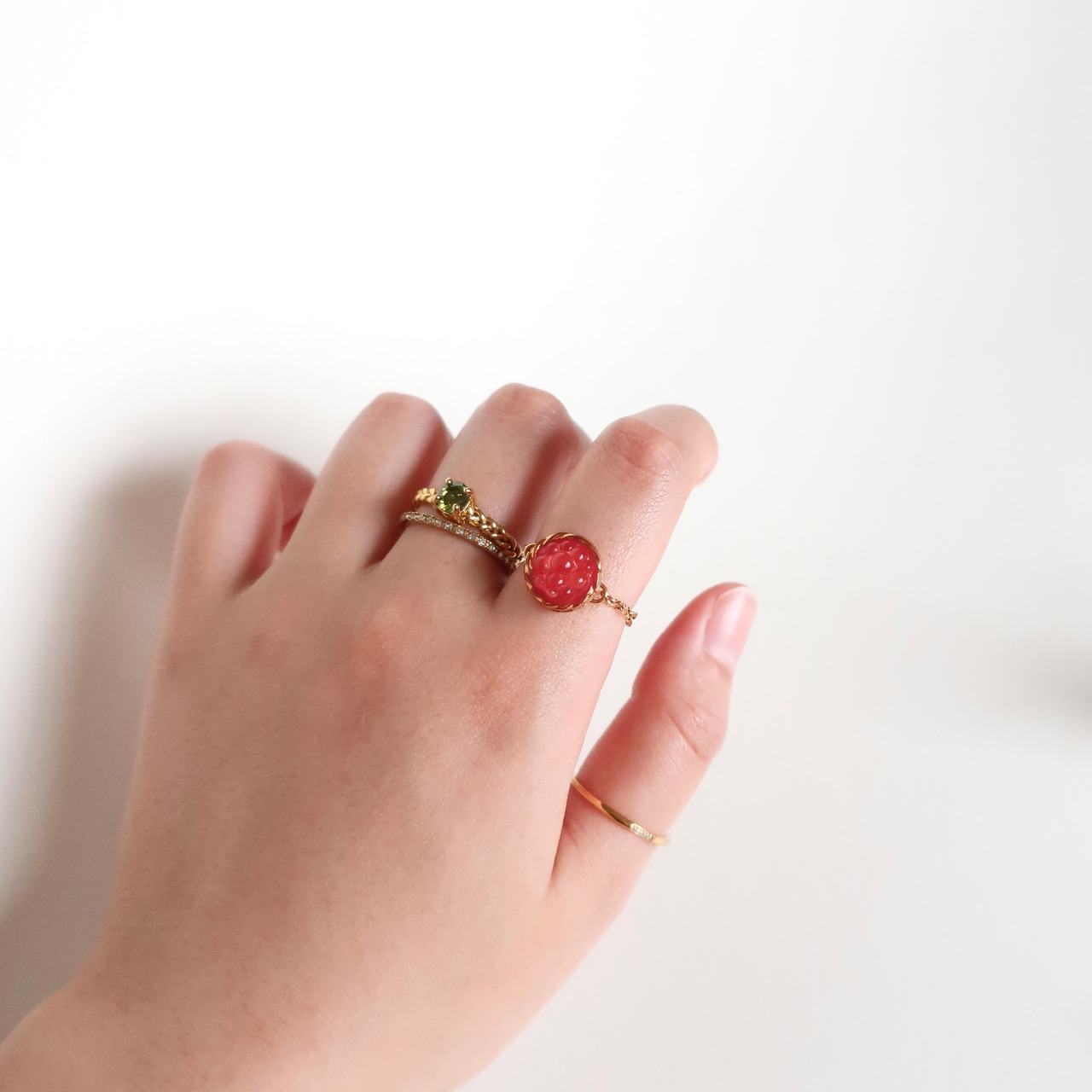 【Select】Three stones ring