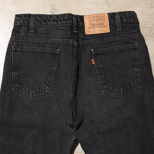 美品 34×30 Levi’s 505-4159 USA 96年 オレンジタブ サルファーブラックデニムパンツ リーバイス
