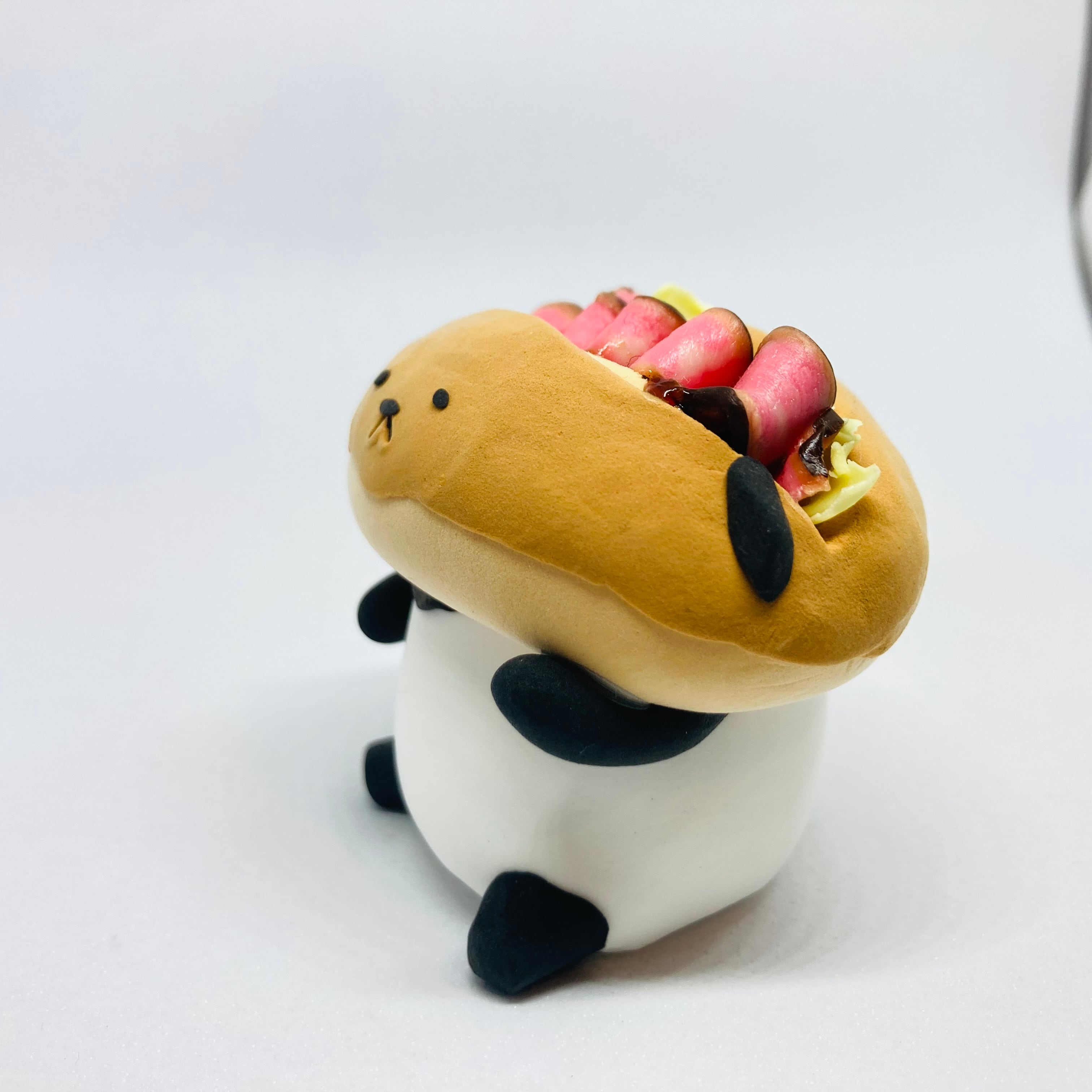 ローストビーフコッペパンダ / 紙粘土 / カトコト