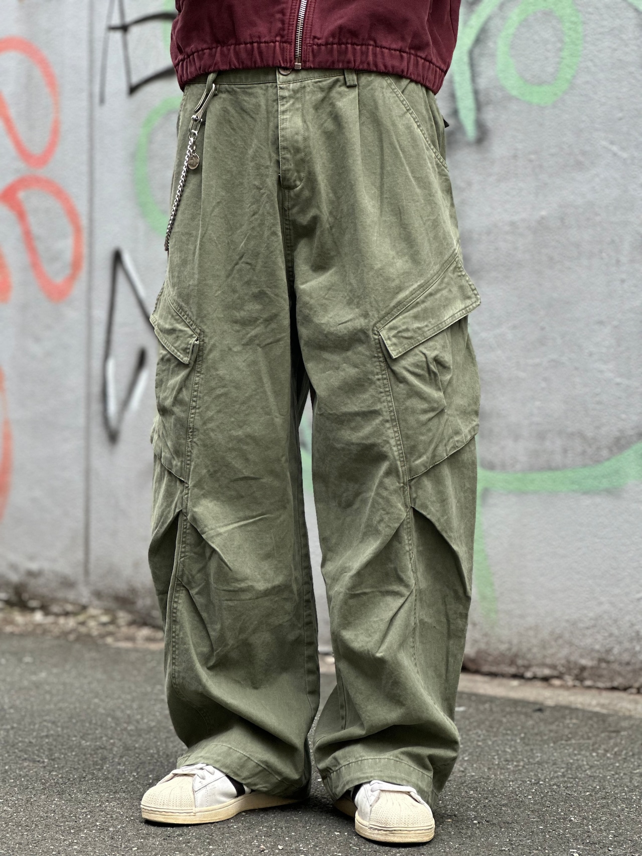 Drape Cargo Pants