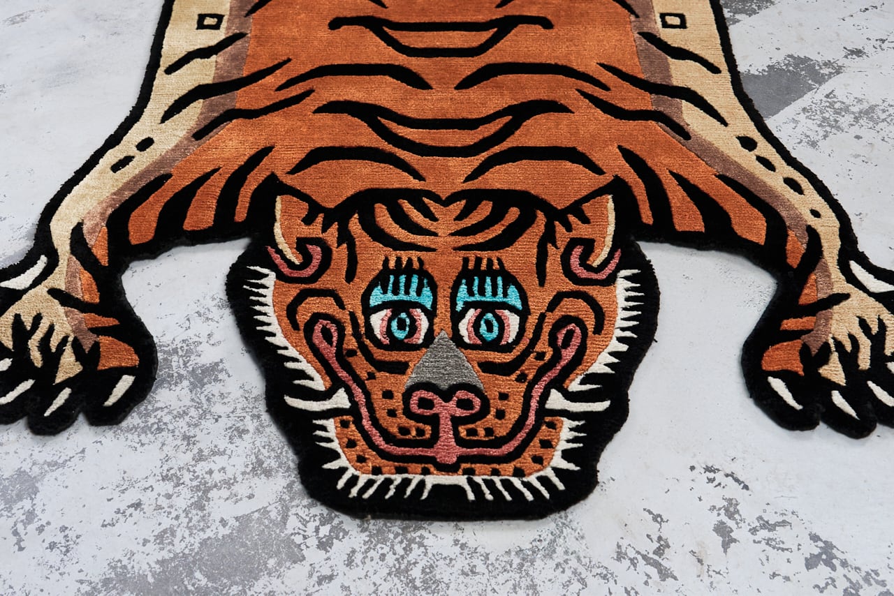Tibetan Tiger Rug 《Mサイズ•シルク・オリジナル3・トラディショナル