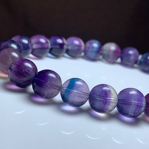 17.透明度高☆美グラデーションフローライト・ブレスレット