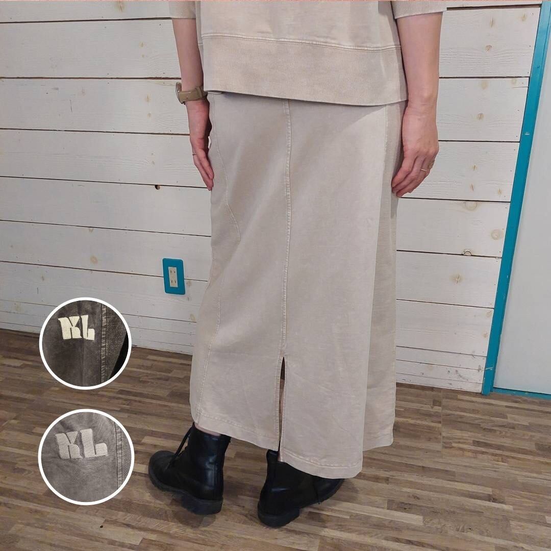 KAKELA  切り替えロングタイトスカート    P-582