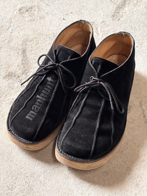 00s UNDERCOVER/manhunt Boots/Melting Pot期/00AW/LL/マンハントブ－ツ/ブラック/スエ－ド/アンダ－カバ－