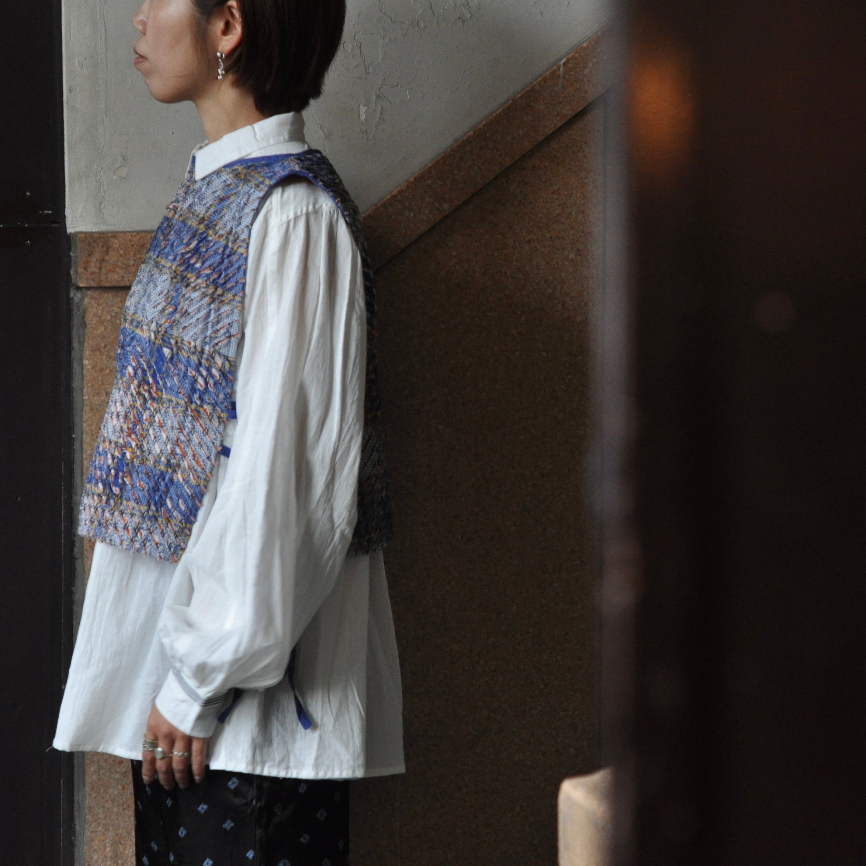 ARTISAV LOUIS VEST -blue check- / India