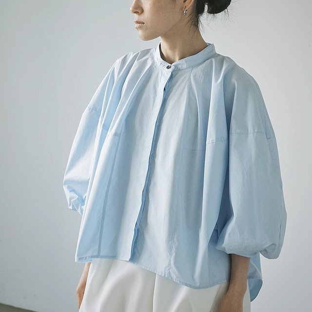 Simple Retro Puff Sleeve ブラウス [26010405]