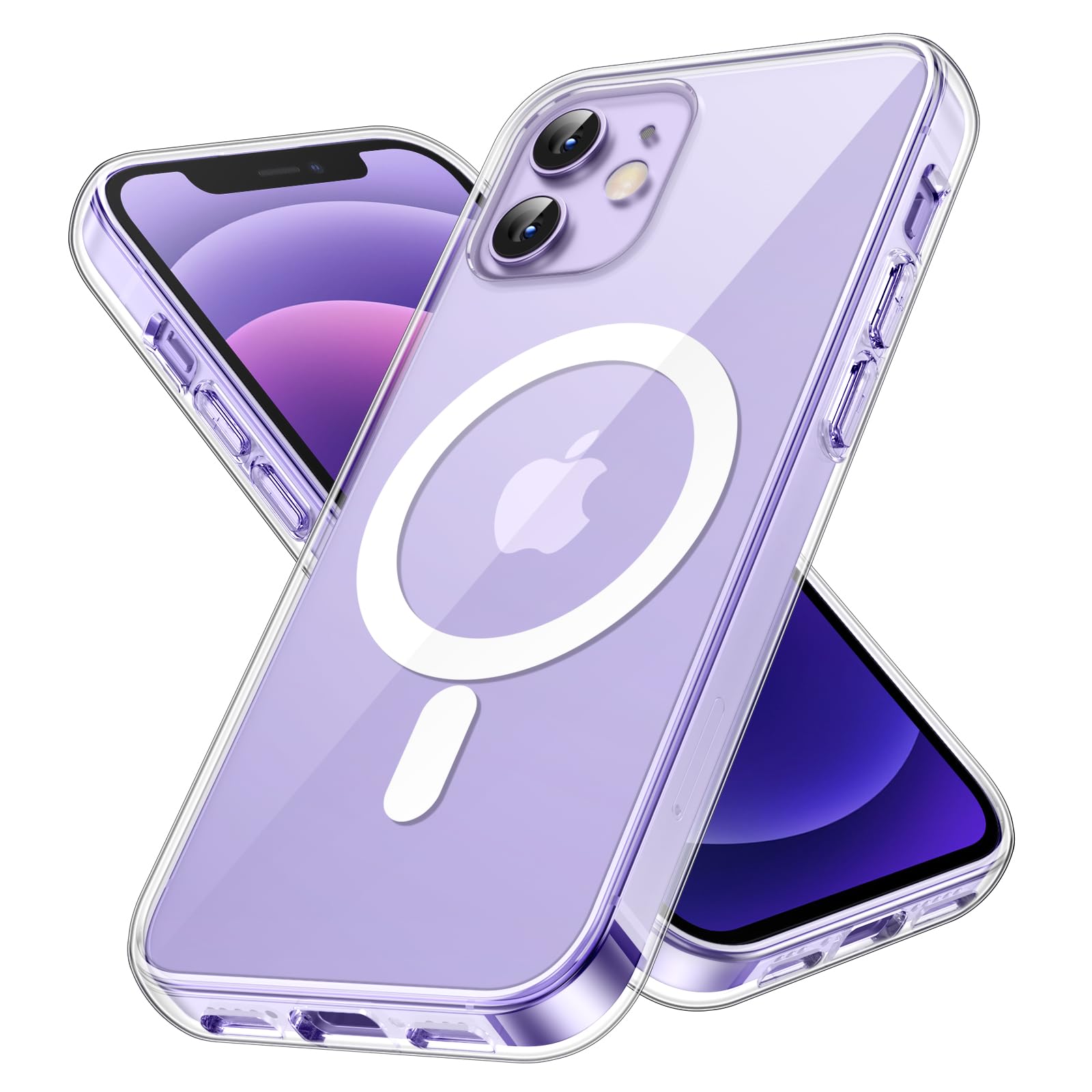 JETech iPhone 12 mini用 マグネットケース (クリア)
