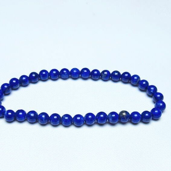 ラピスラズリ ブレスレット 5mm 一点物 メール便可 [M便 1/10] 111-48294