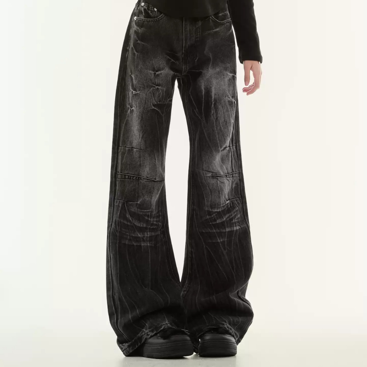 American Retro-Wash Flare Jeans (ME504)