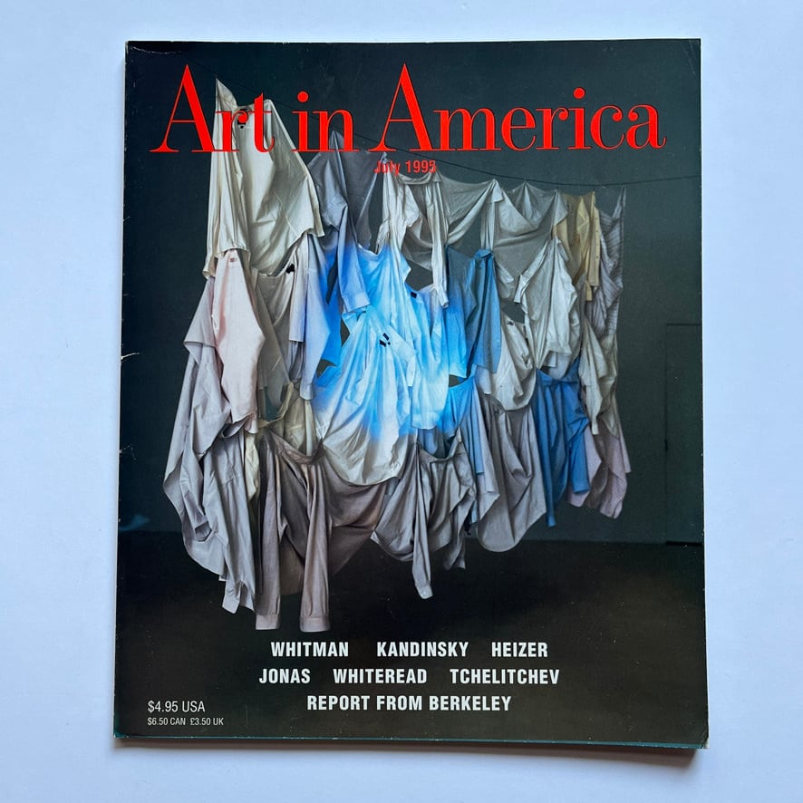 【 絶版洋古書・雑誌】　Art in America　ART IN AMERICA MAGAZINE - Whitman Kandinsky Heizer - July 1995 [3100241]