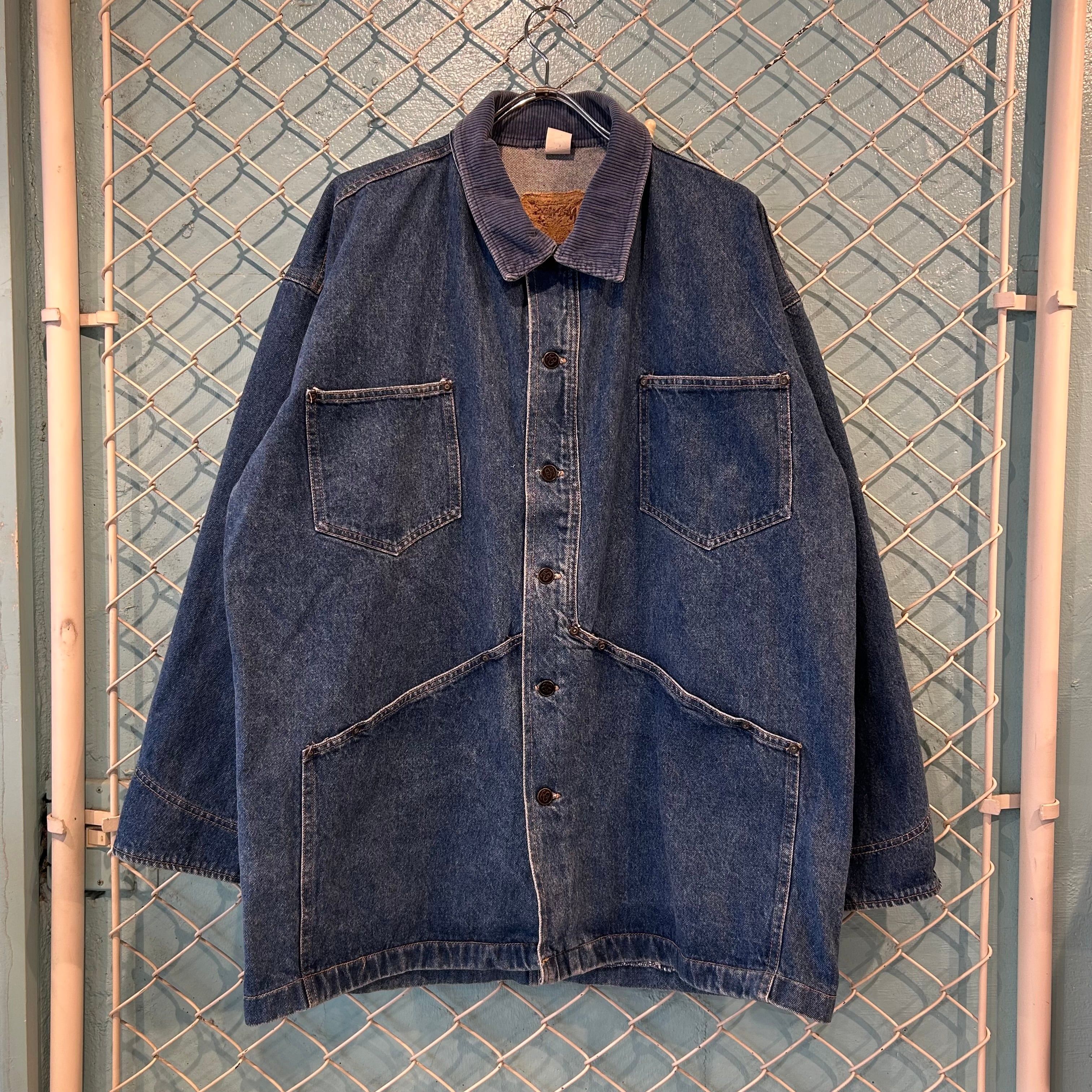 ジャケット・アウター old Stussy 80s pull over coveralls XL 80's Stussy Big Ol Jeans Coverall Jacket | Banny
