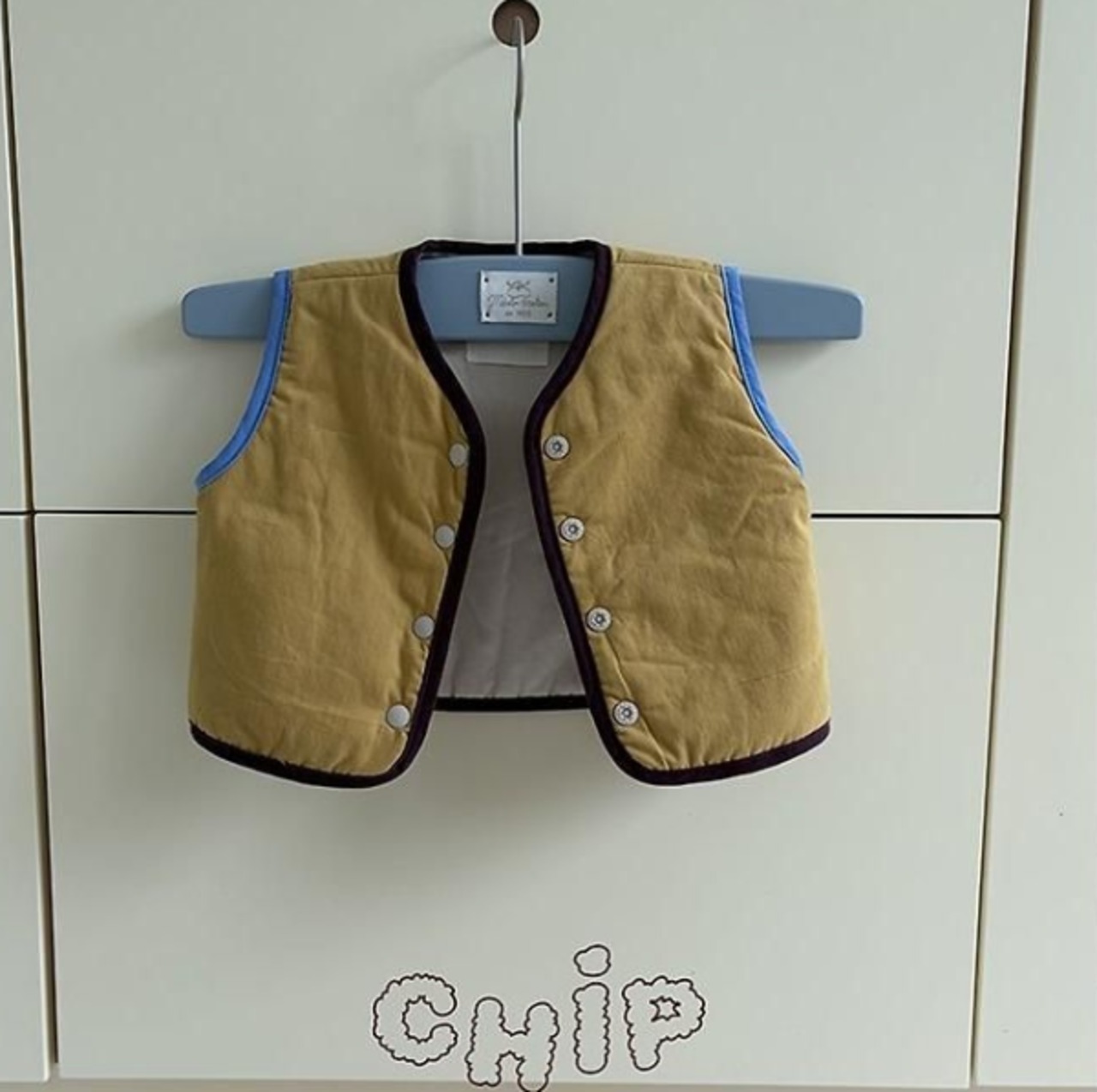 【取寄】CHIP キャラメルチョッキ|秋服|韓国子供服|26/AT