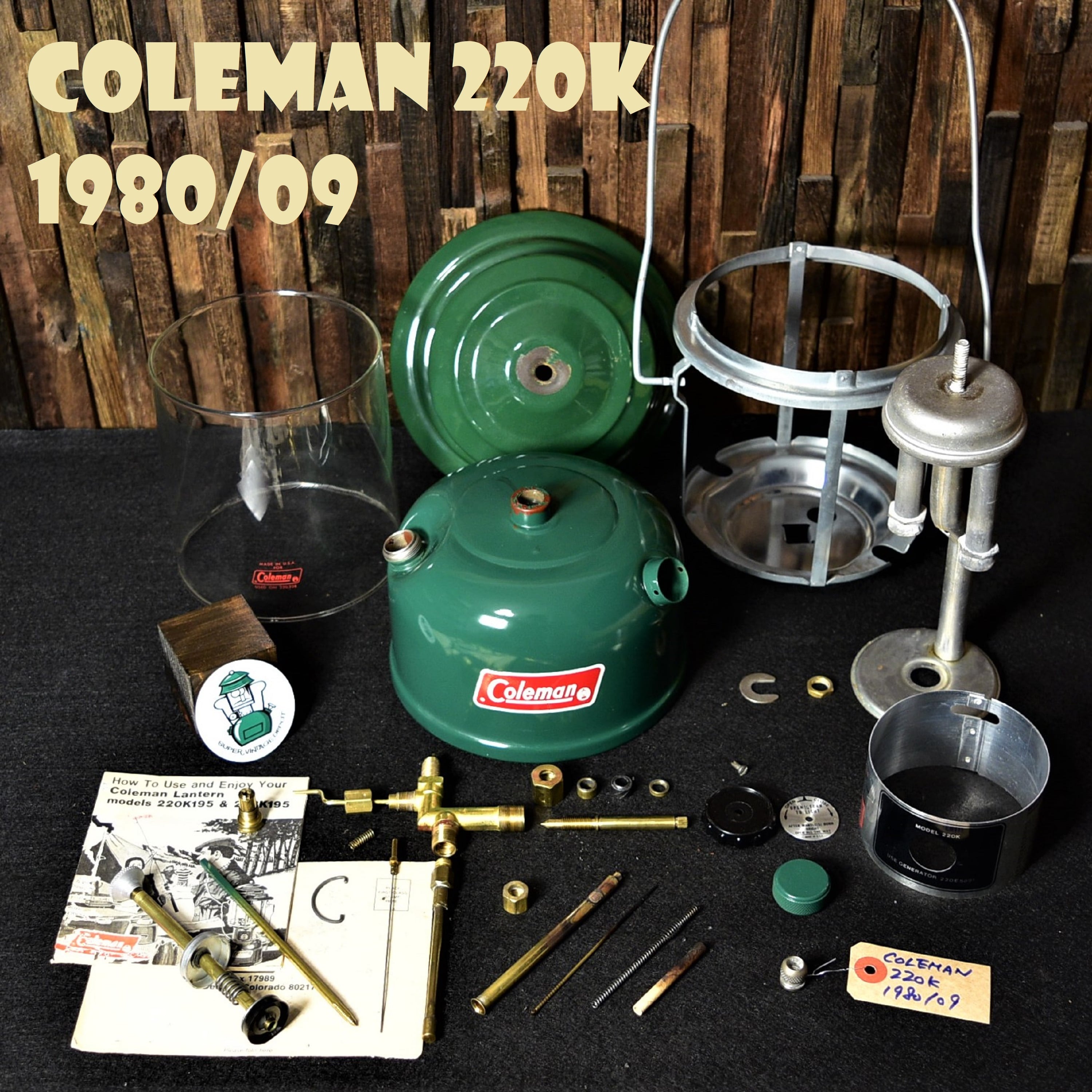 コールマン 220K 1980年9月製造 ツーマントル ビンテージ COLEMAN 純正