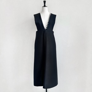 〈SELECT〉ラインパールジャンパースカート a35-010