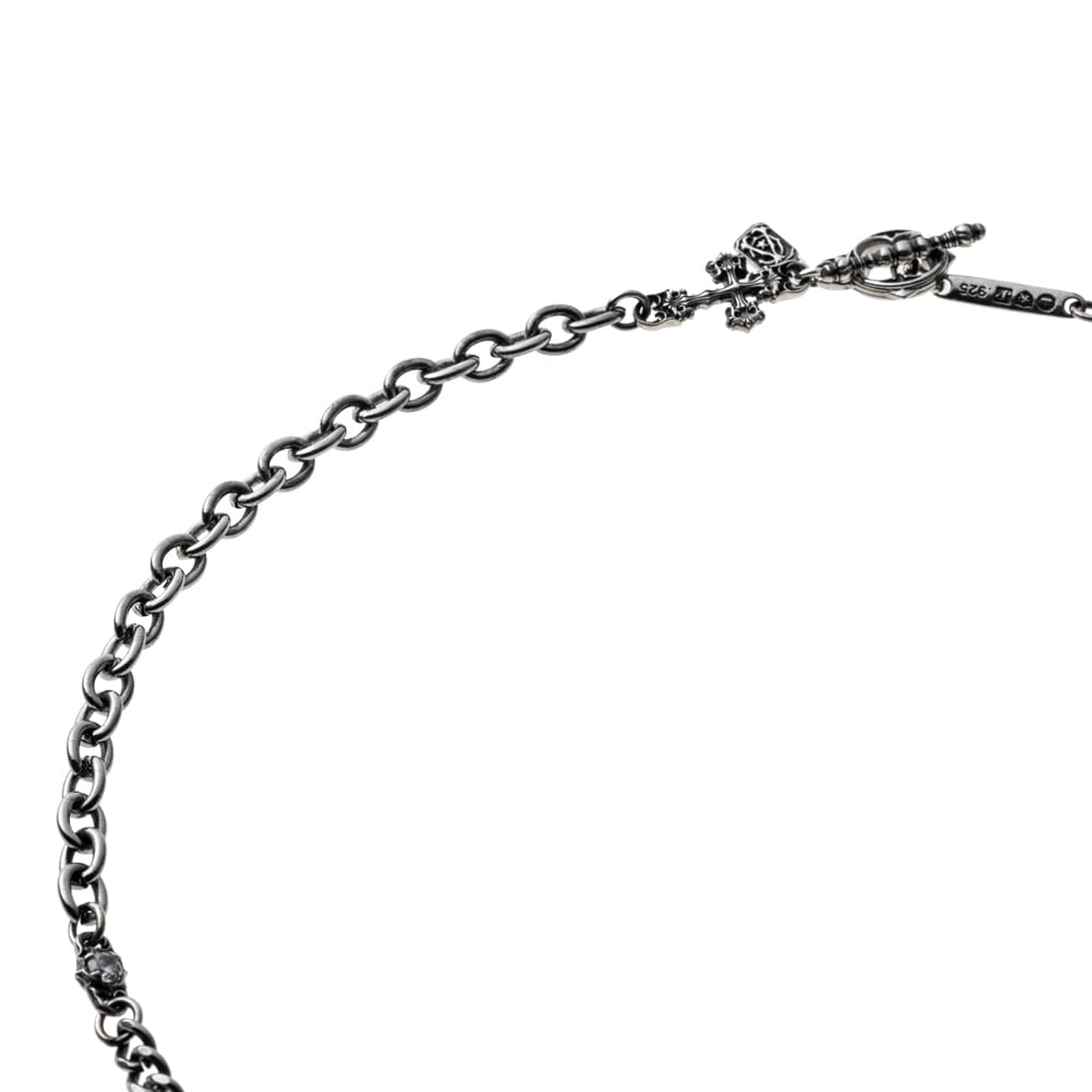 シルバーアクセントSUSクロスブレスレット ACB0135 Stainless Steel