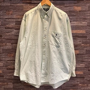 RALPH LAUREN STRIPE BIG SHIRT GREEN