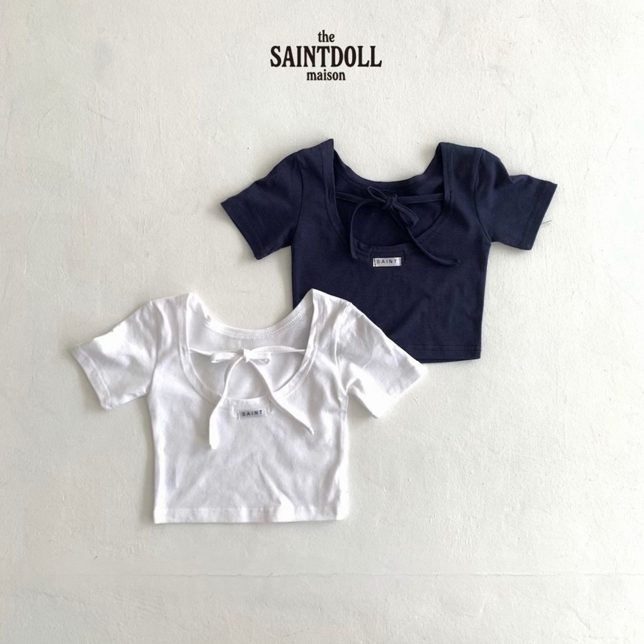 [SAINTDOLL] Backless short sleeves / [세인트돌] 백리스반팔