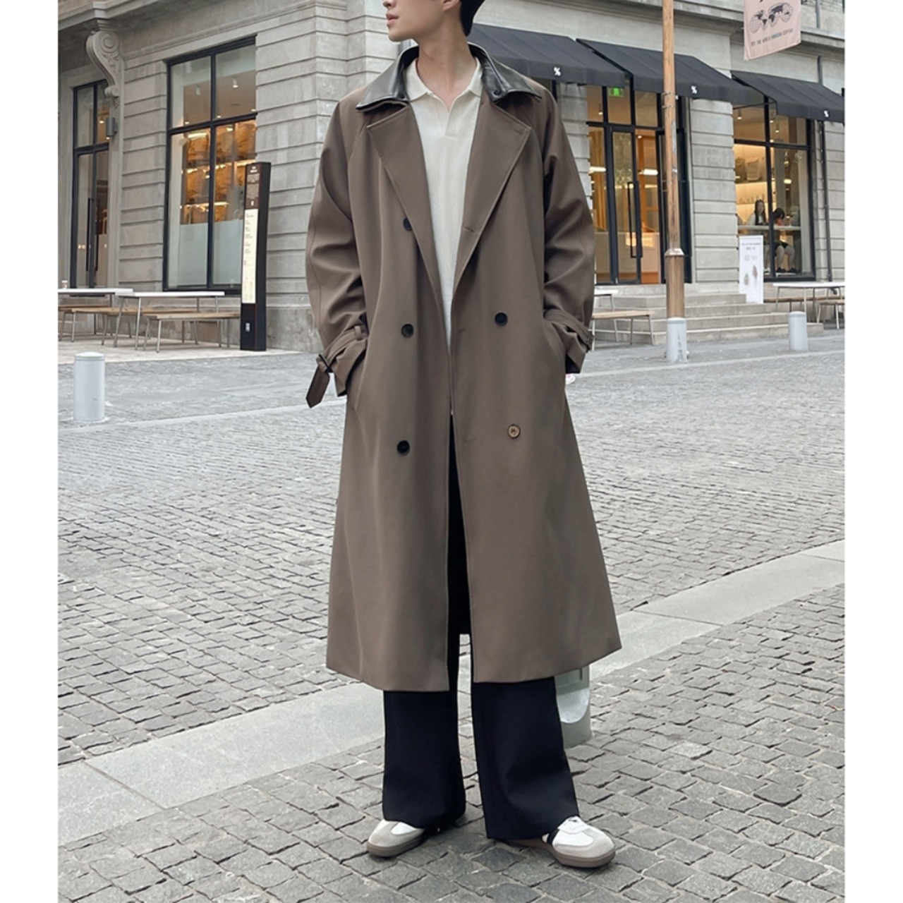 Contrast Collar Double Breasted Coat　TB2561・画像13