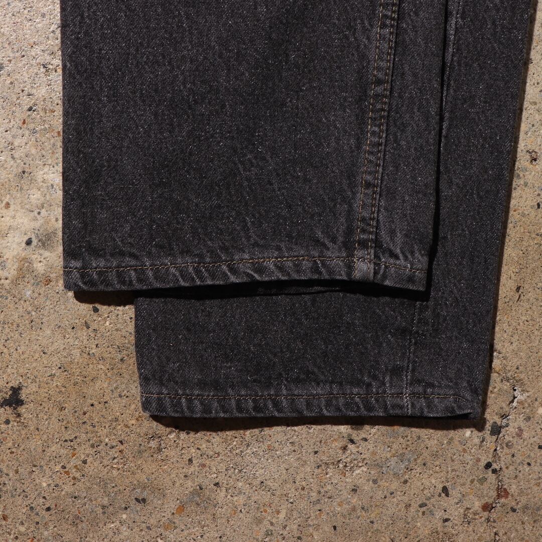 美品 34×30 先染め 米国製 Levi's 501 94年 ブラックデニムパンツ