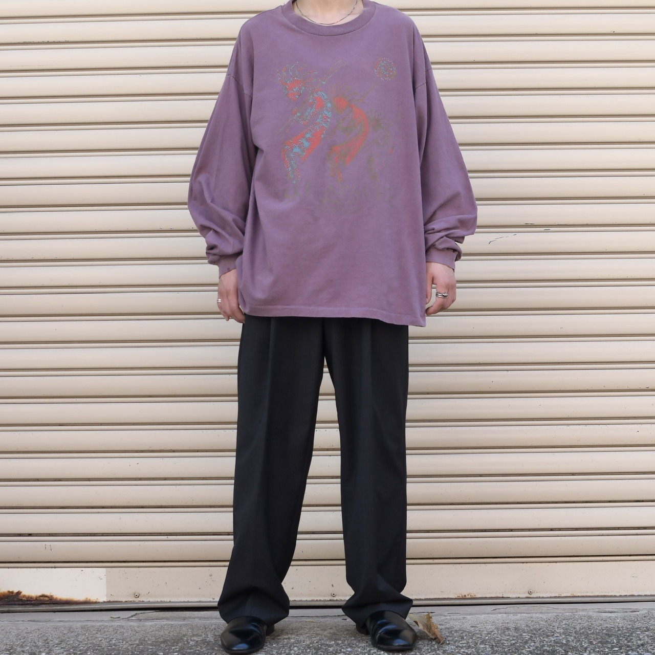 90's ski apache kokopelli souvenir long sleeve tee