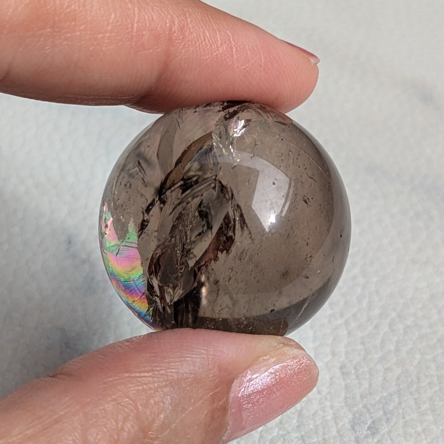 アイリススモーキークォーツ スフィア 約27mm | iris imrama stone