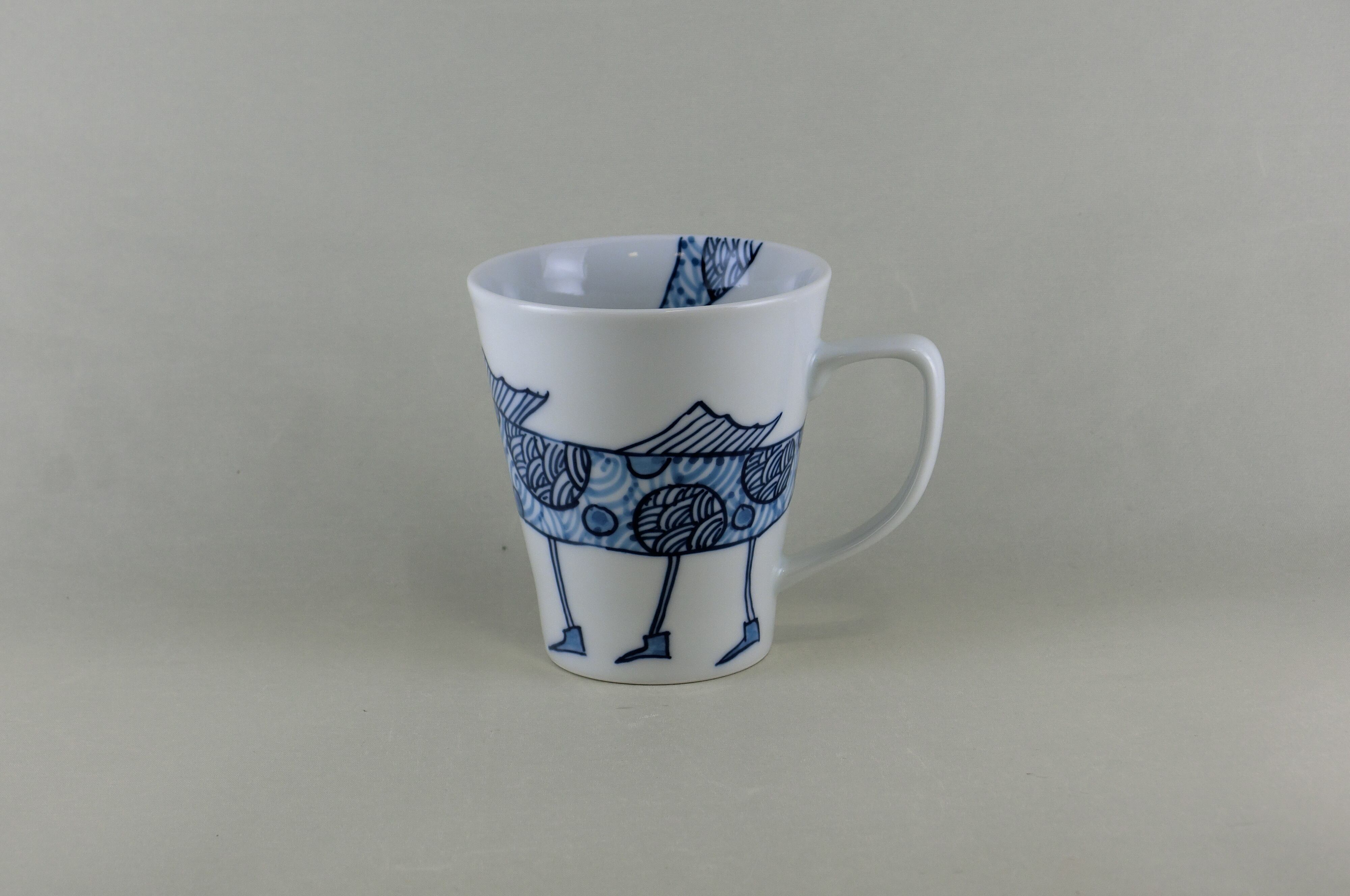 変魚シリーズ　マグカップ（青）