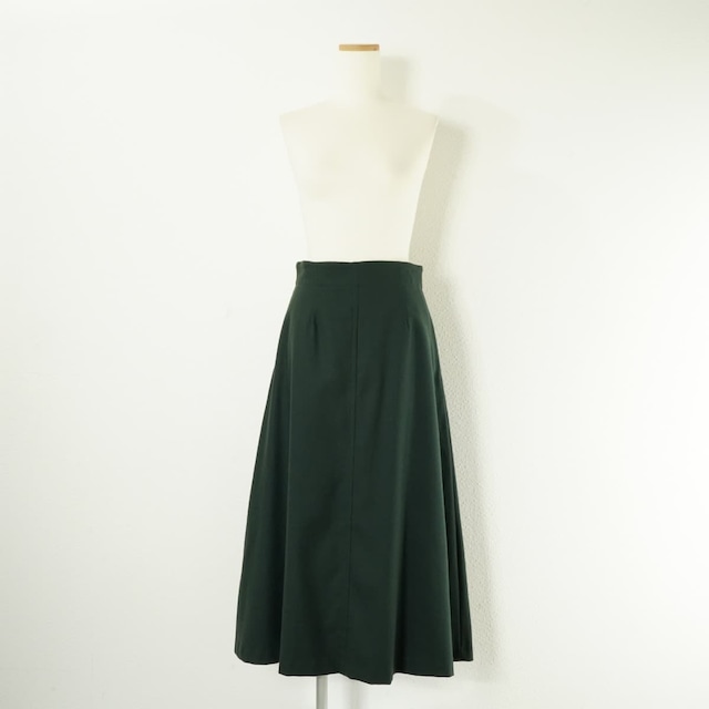 IENA イエナ Oggi フレア スカート ウール ロング グリーン
