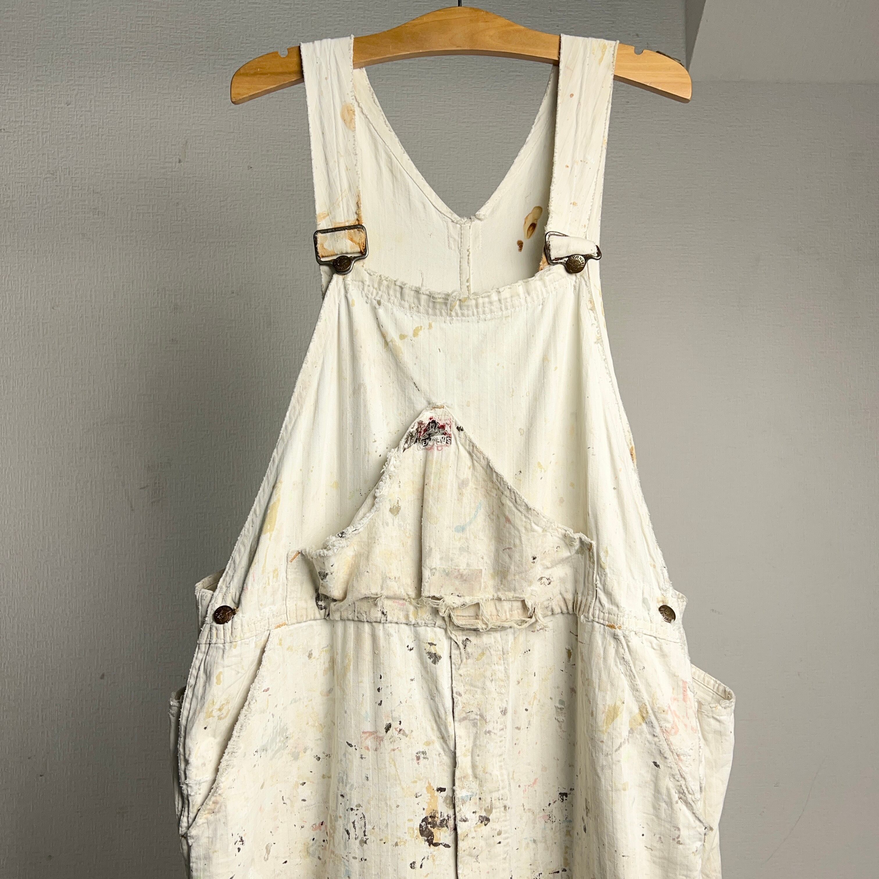 1950's BEN DAVIS HBT WHITE OVERALL 