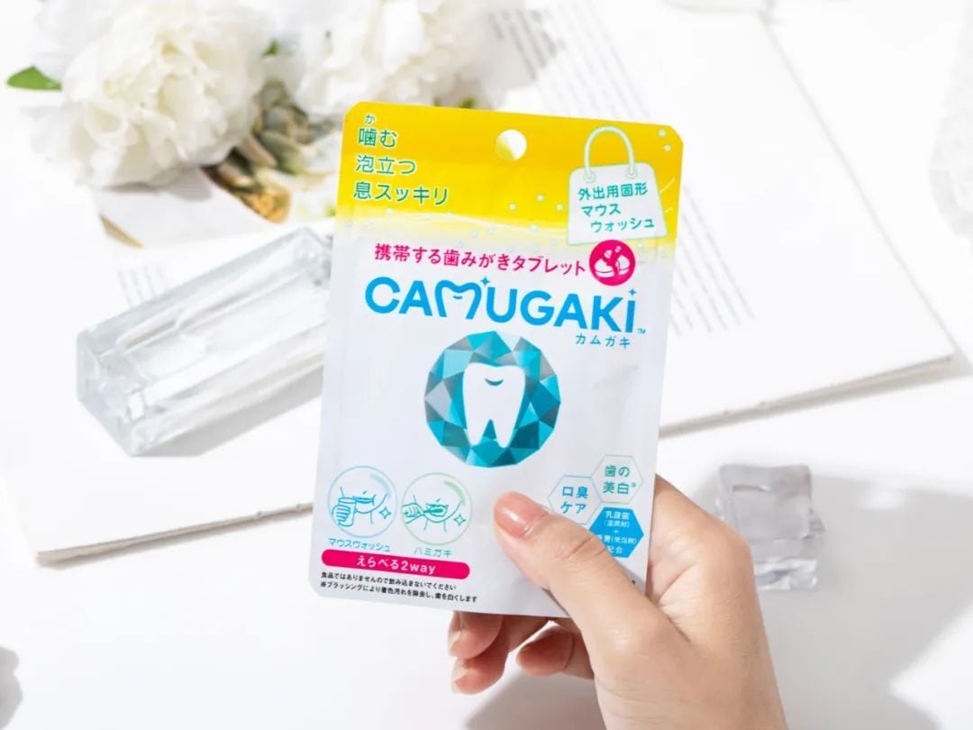 携帯する歯みがきタブレット 「CAMUGAKI (カムガキ)」2個入り